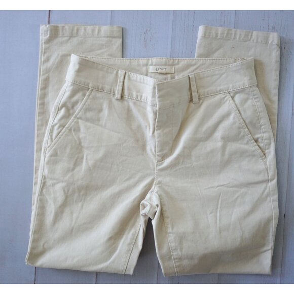 LOFT Womens Beige Chino Pants - Size 6 - Picture 5 of 5
